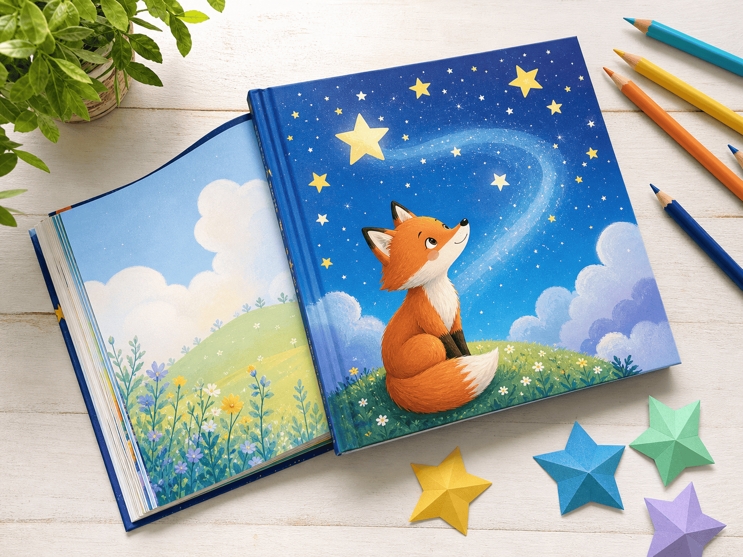 AI children book mockup
