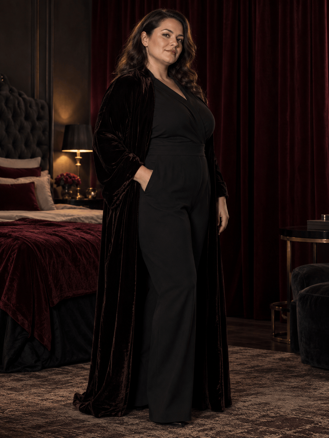 Editorial boudoir AI portrait