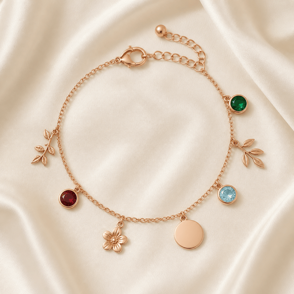 Custom charm bracelet mockup