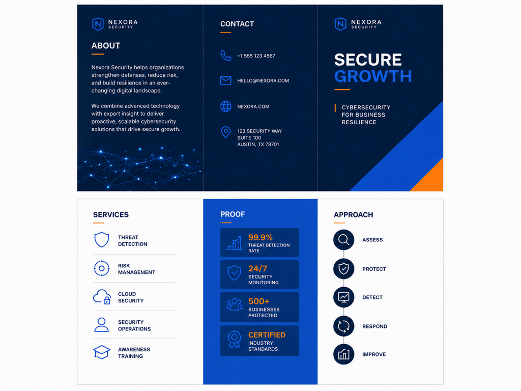 AI company brochure example