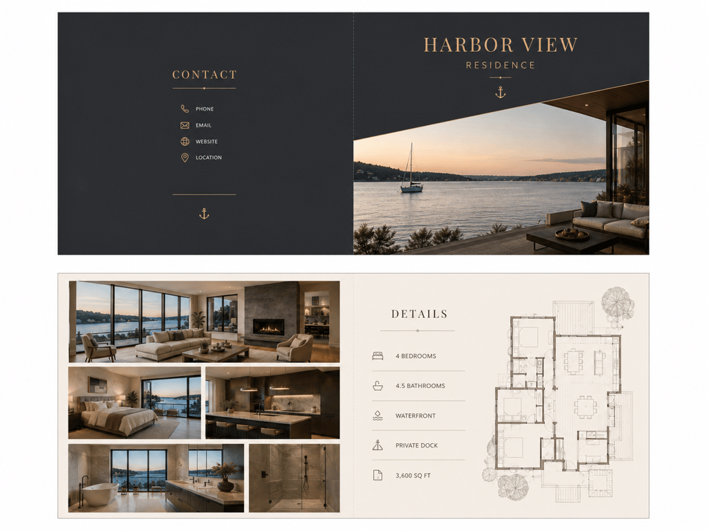 AI real estate brochure