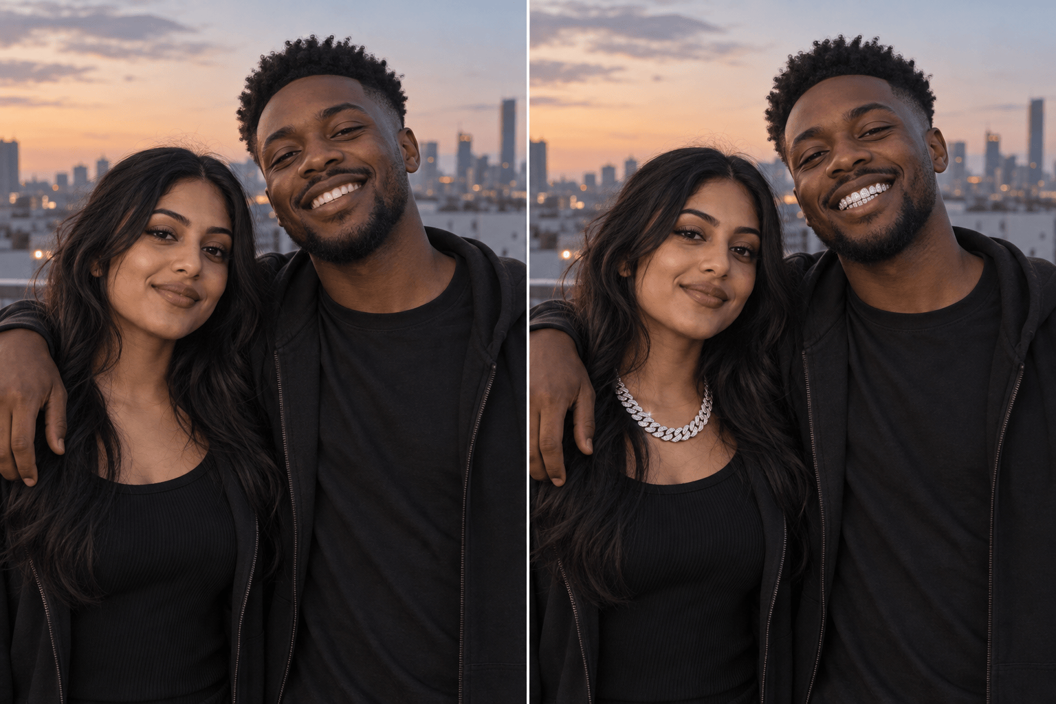 Friends bust down filter before after