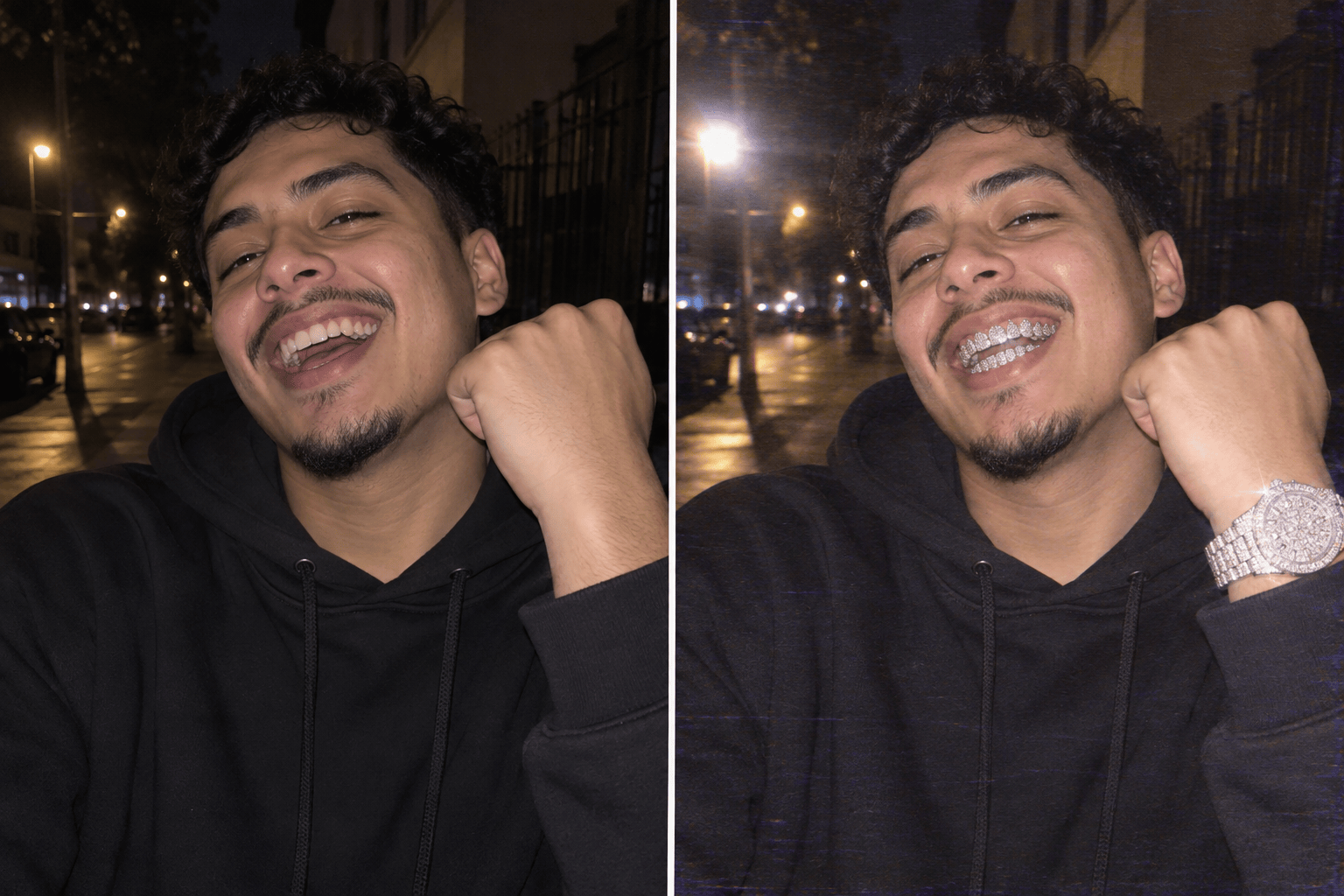 Bust down meme filter before after