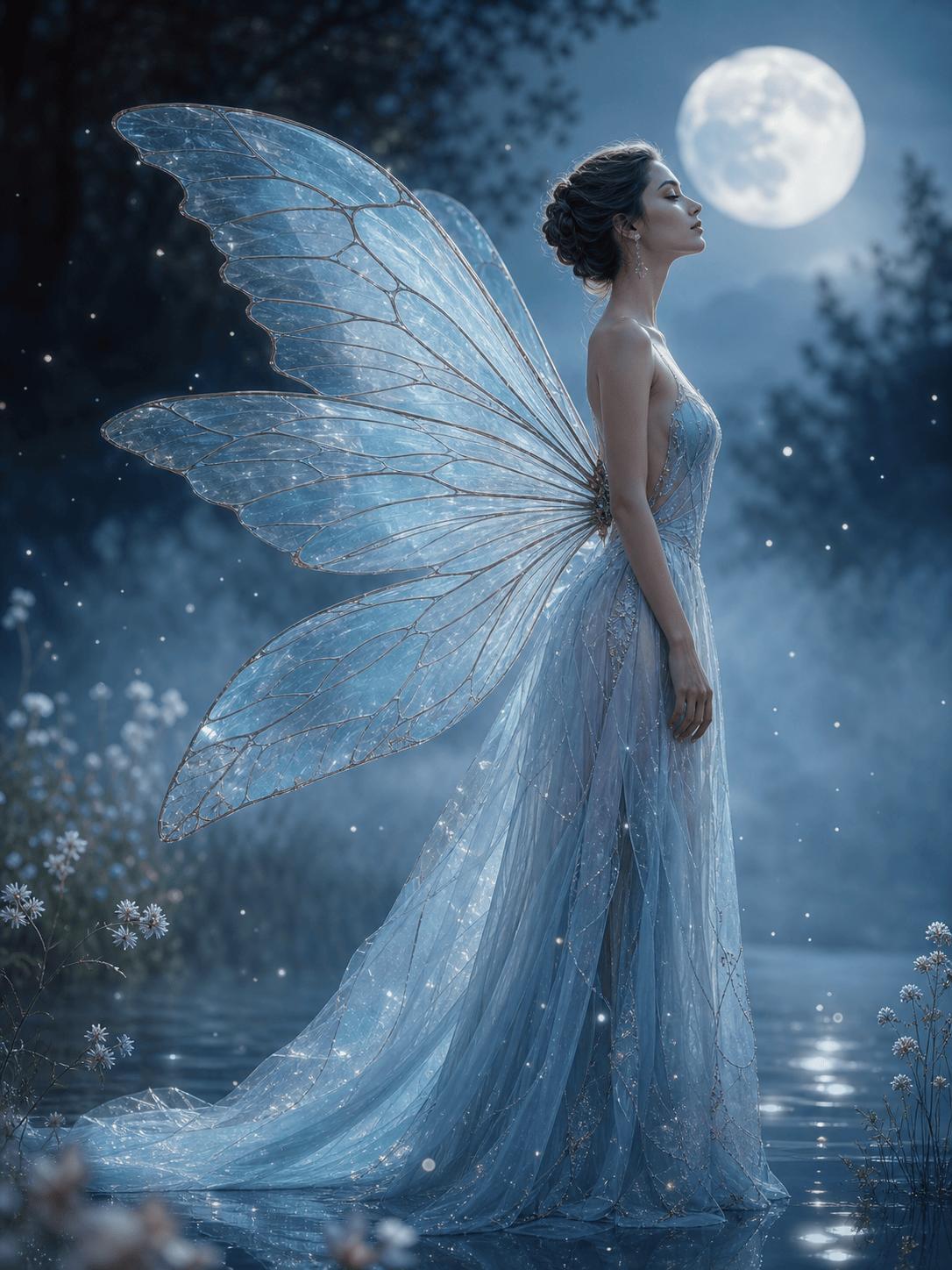 Fantasy butterfly art generator