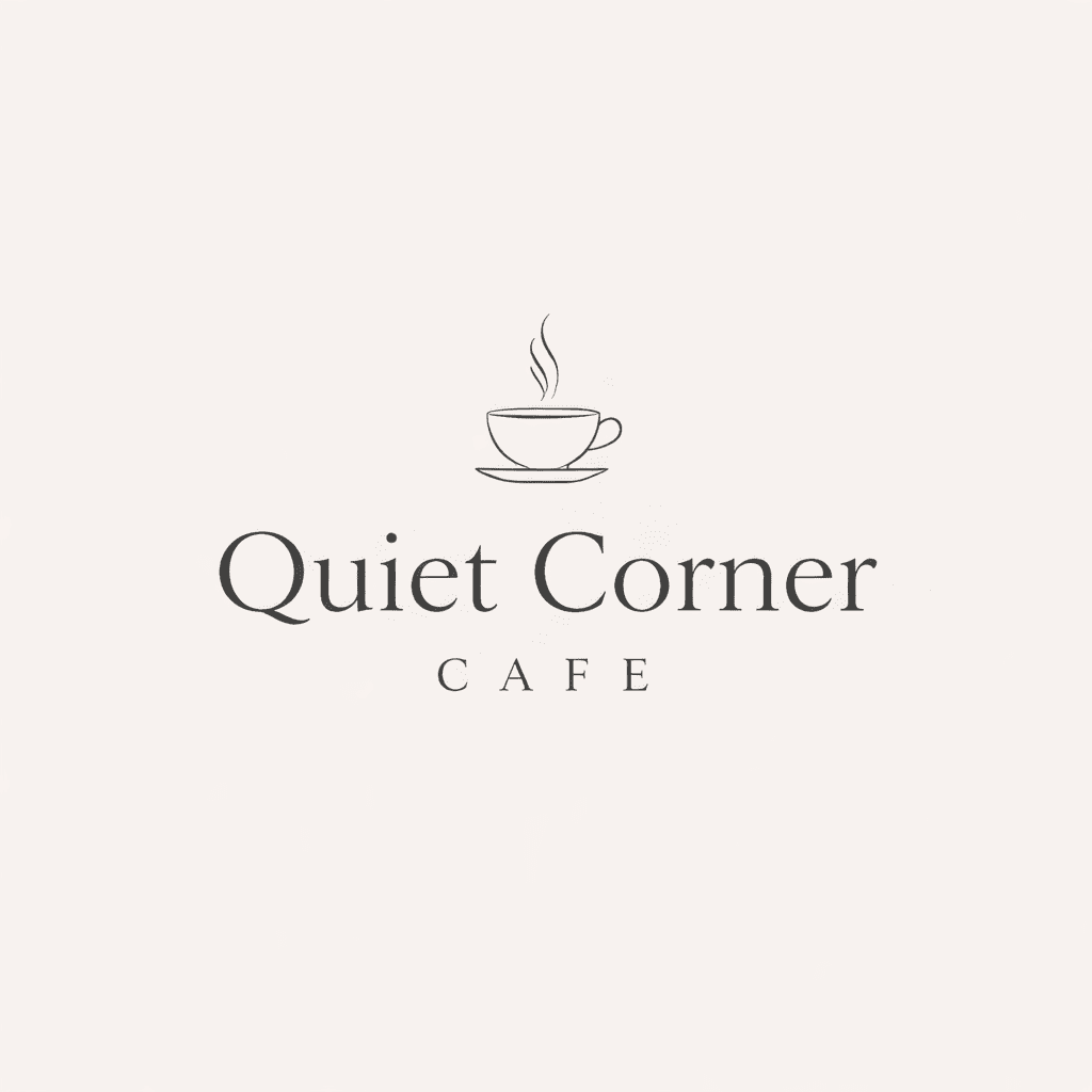 minimal cafe logo design