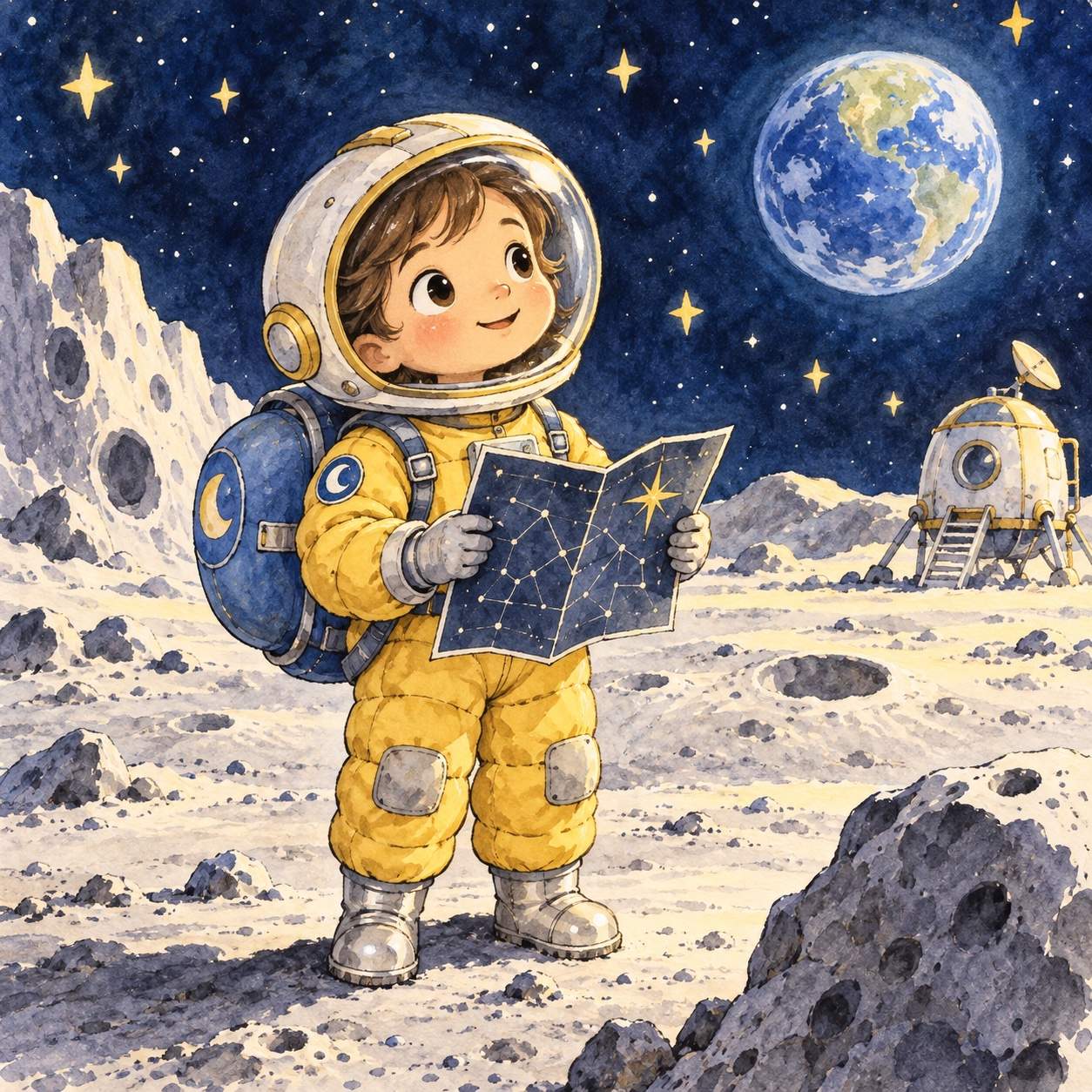 Storybook cartoon character illustration