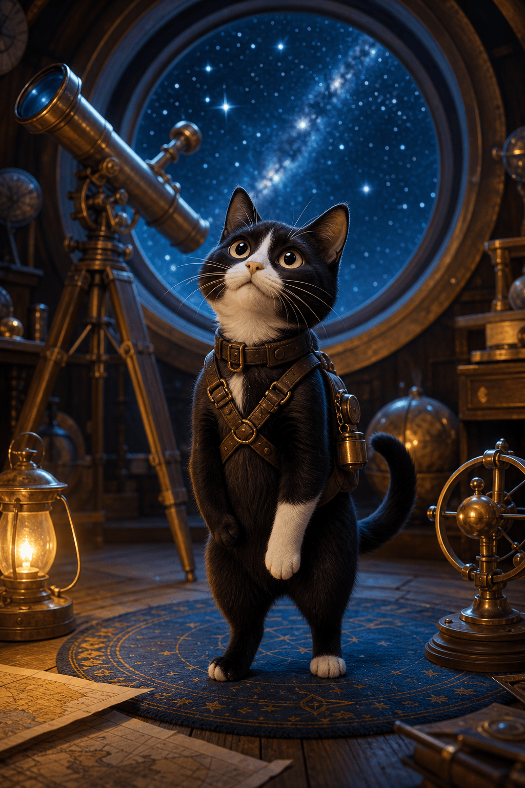 Cute AI cartoon cat