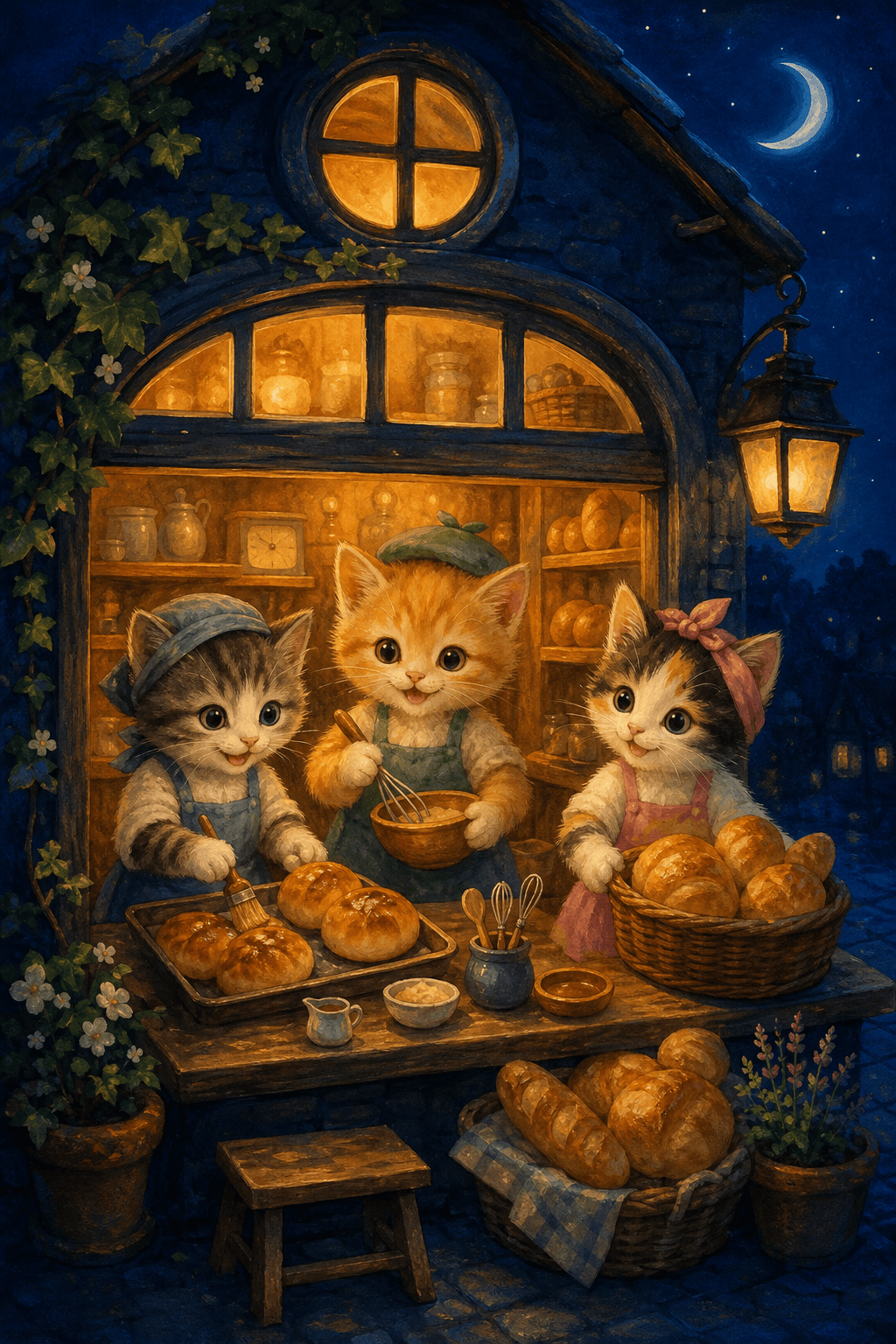 Fantasy cat art AI