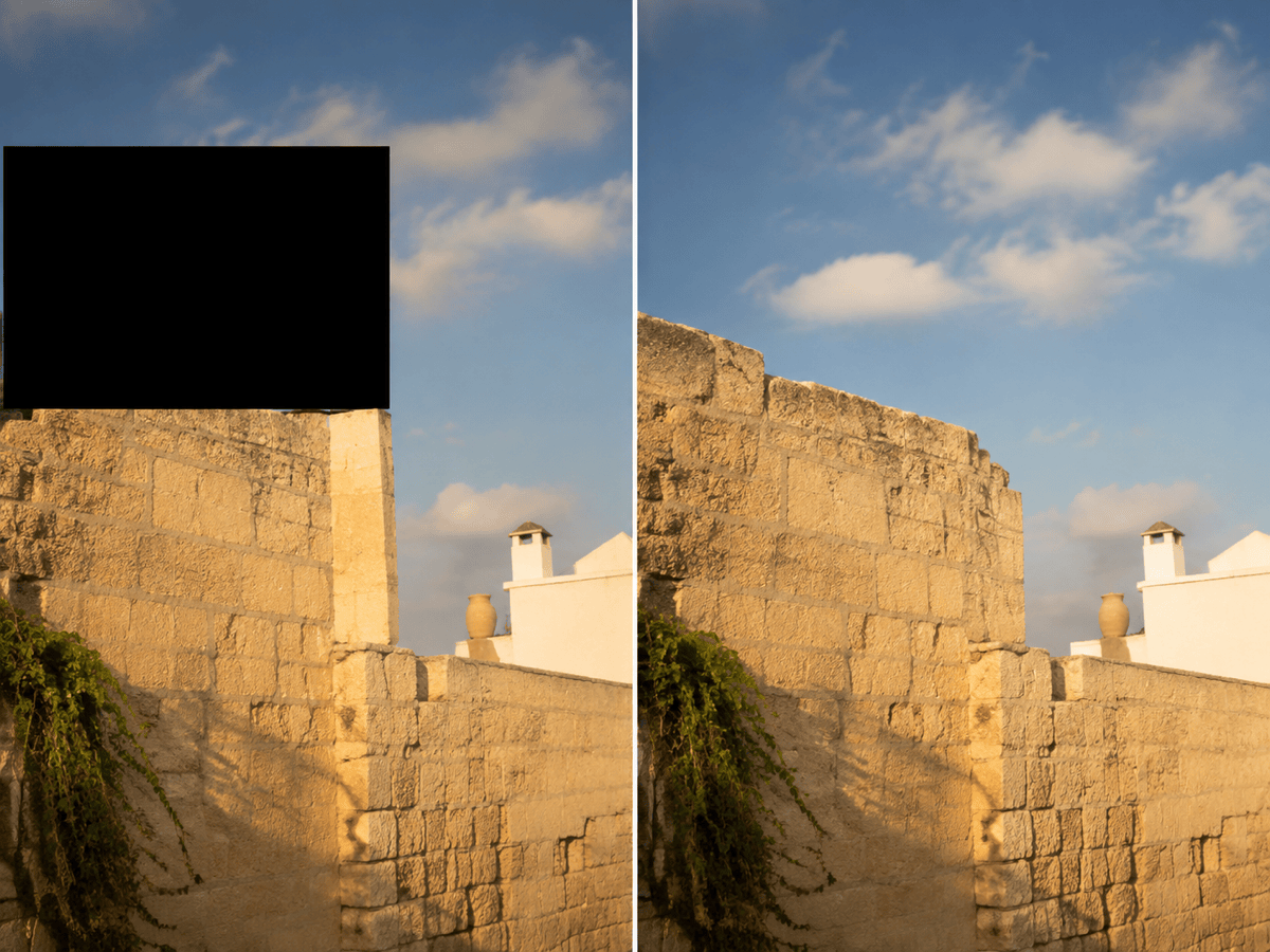 AI censor remover travel photo