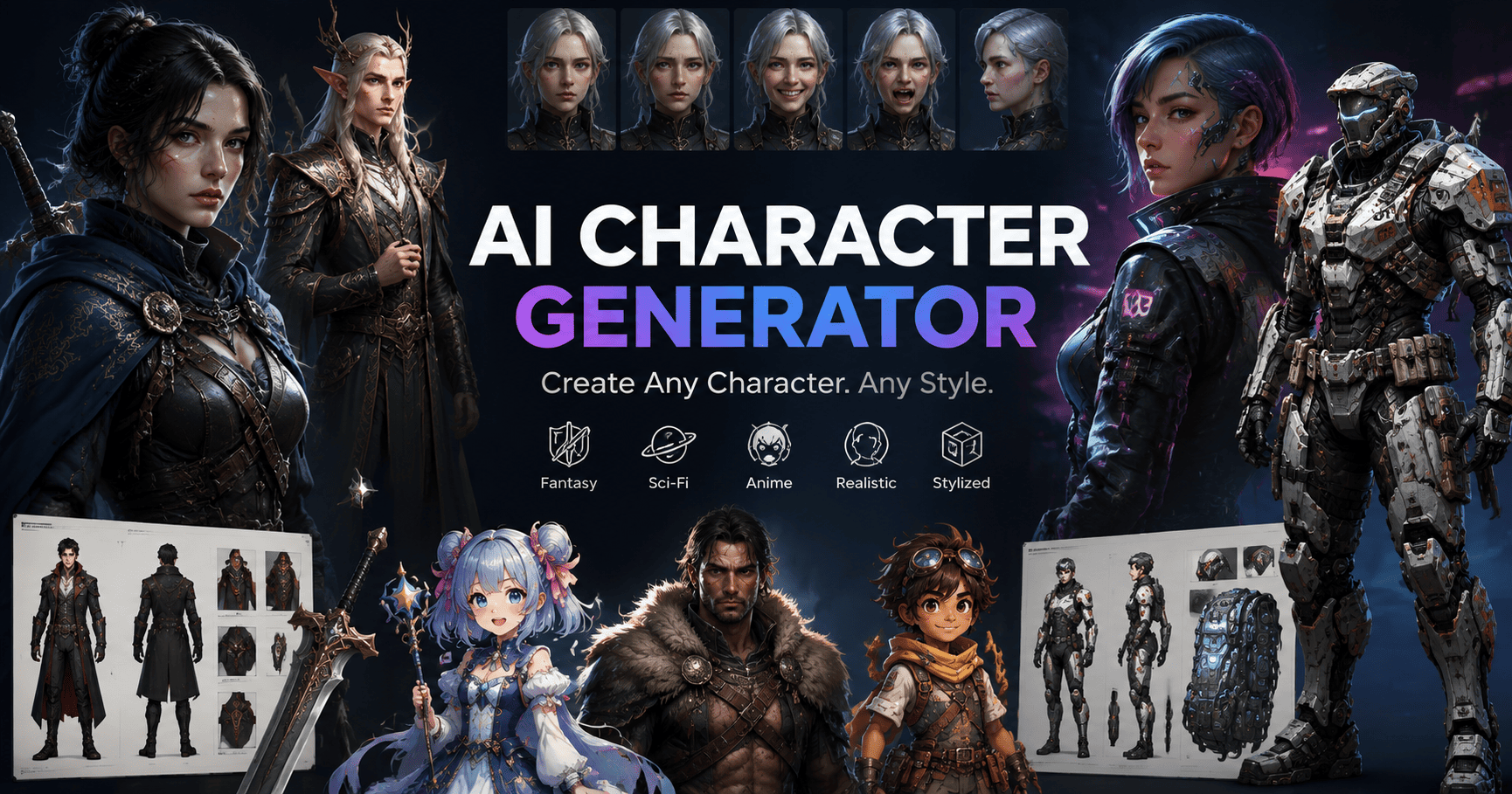 Generatore di caratteri AI
