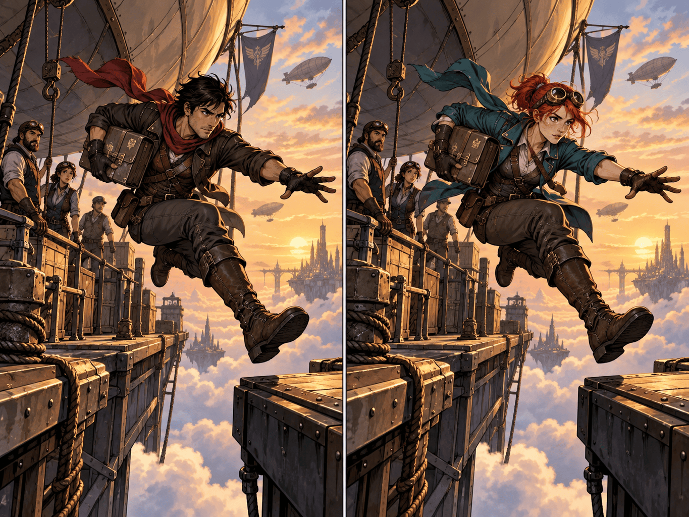 comic character swap before after