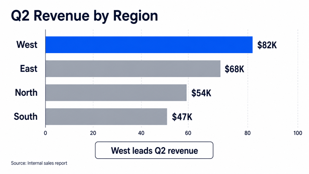 AI revenue bar chart