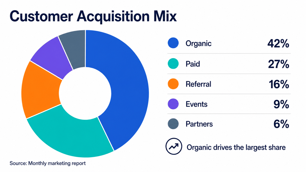 AI marketing donut chart