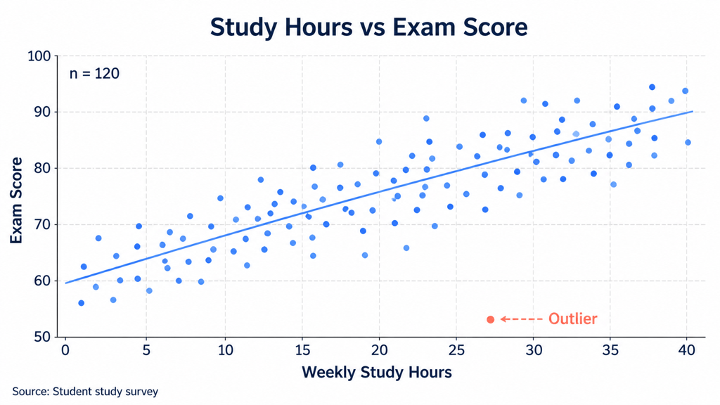 AI research scatter plot