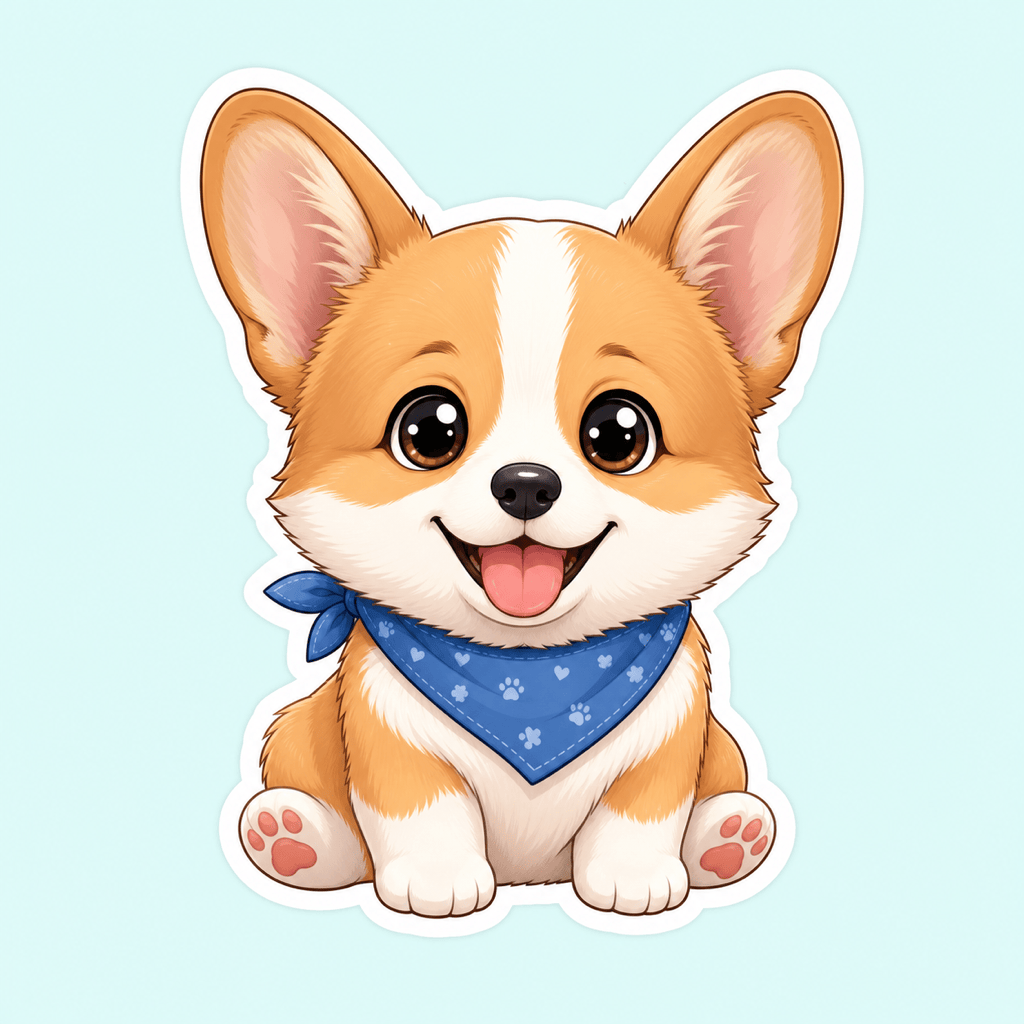 Cute pet chibi sticker