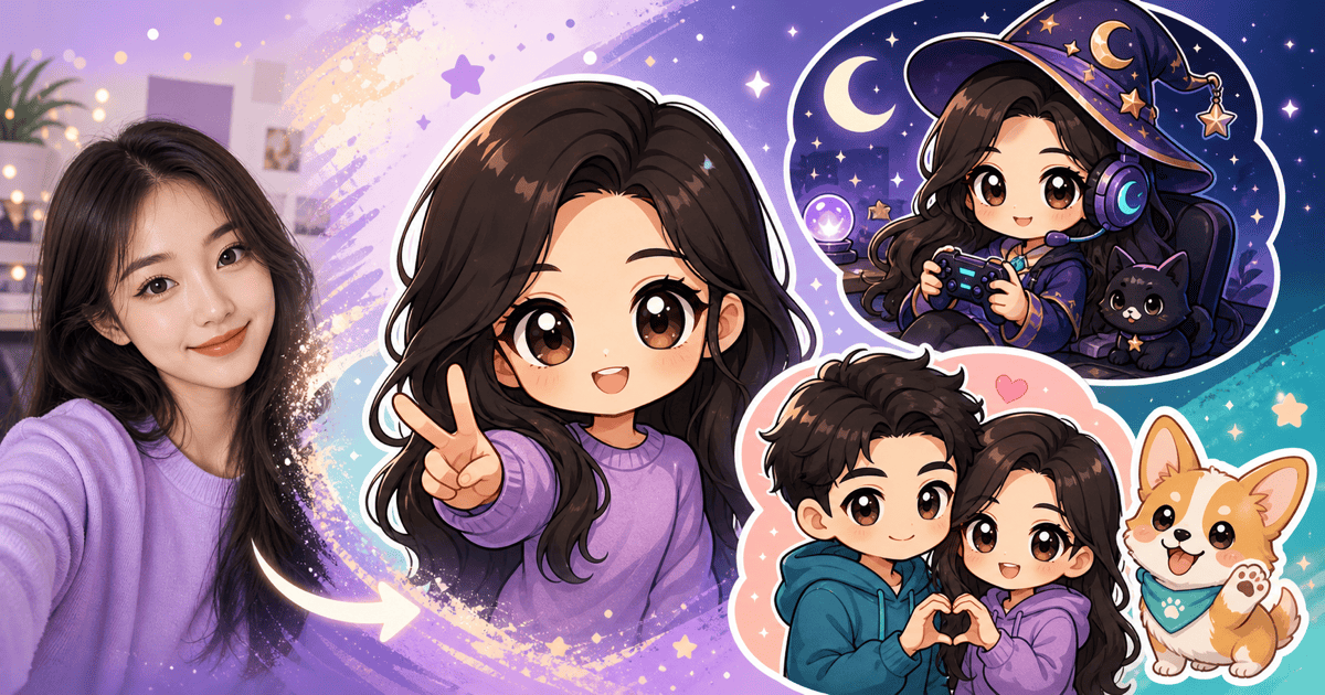 Creatore di avatar chibi con IA