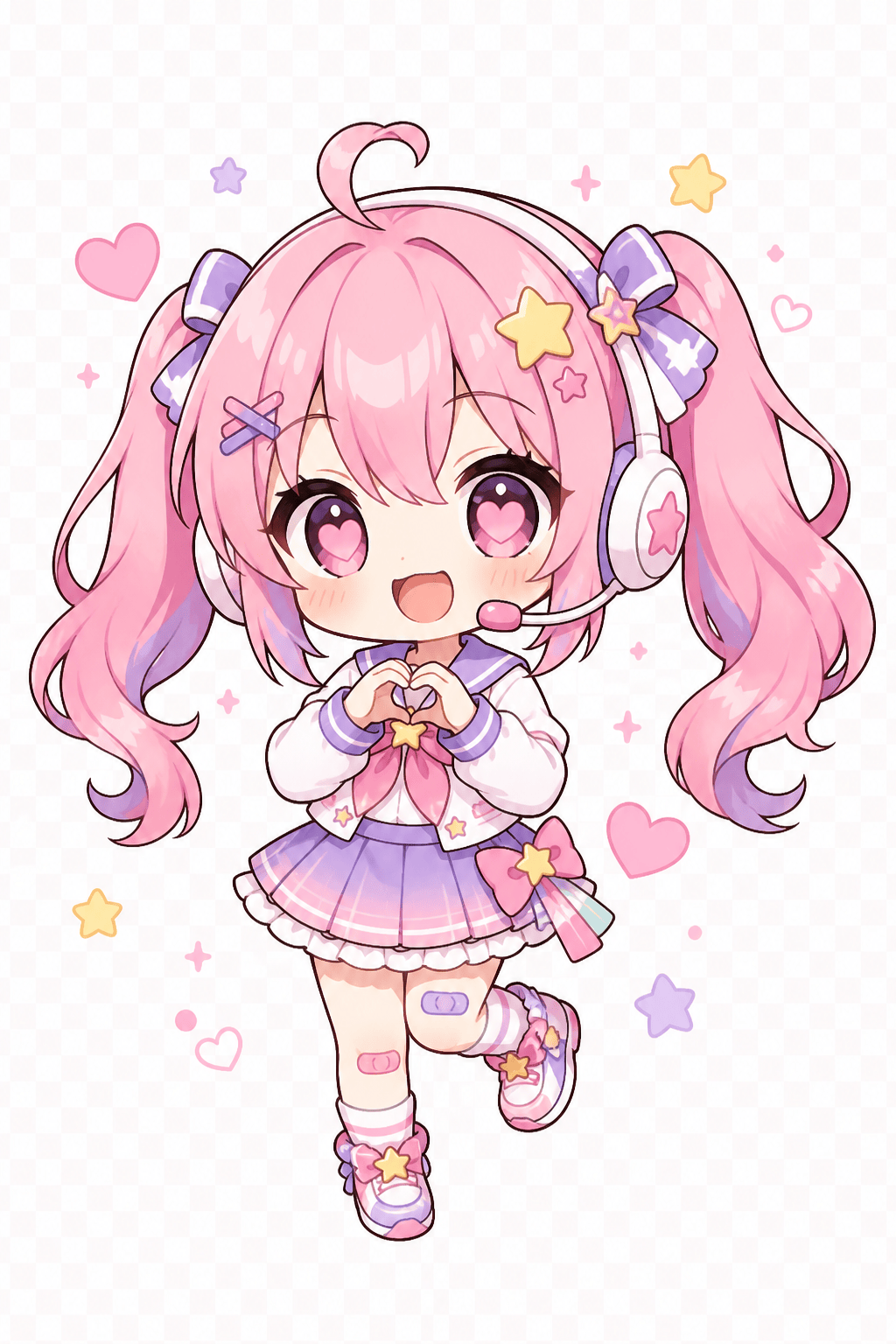 ai chibi vtuber asset
