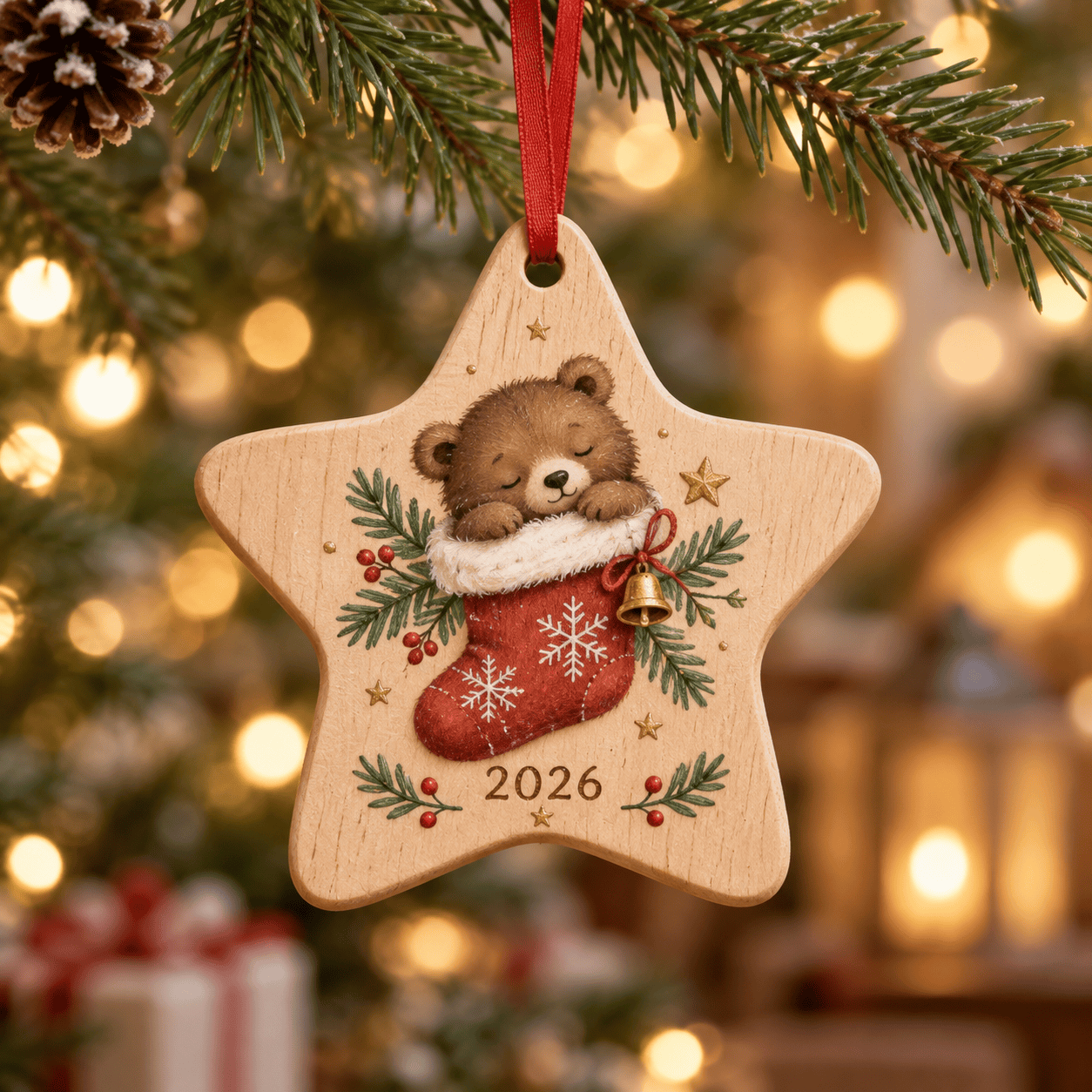 Personalized first Christmas ornament