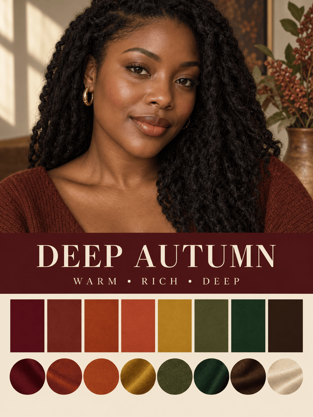 Deep Autumn color analysis report