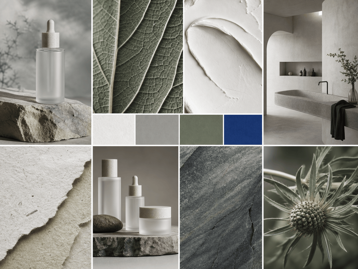 AI skincare brand color palette