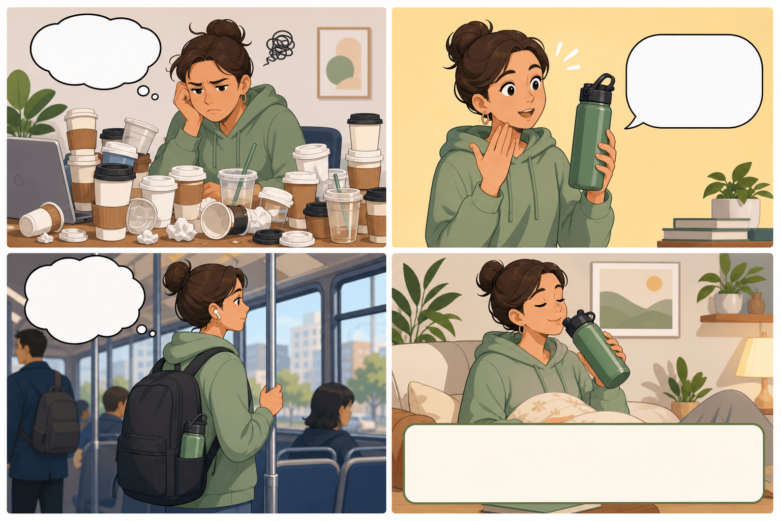 AI product comic strip