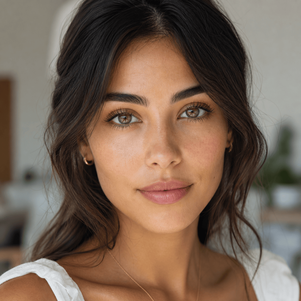AI hazel contact lens preview