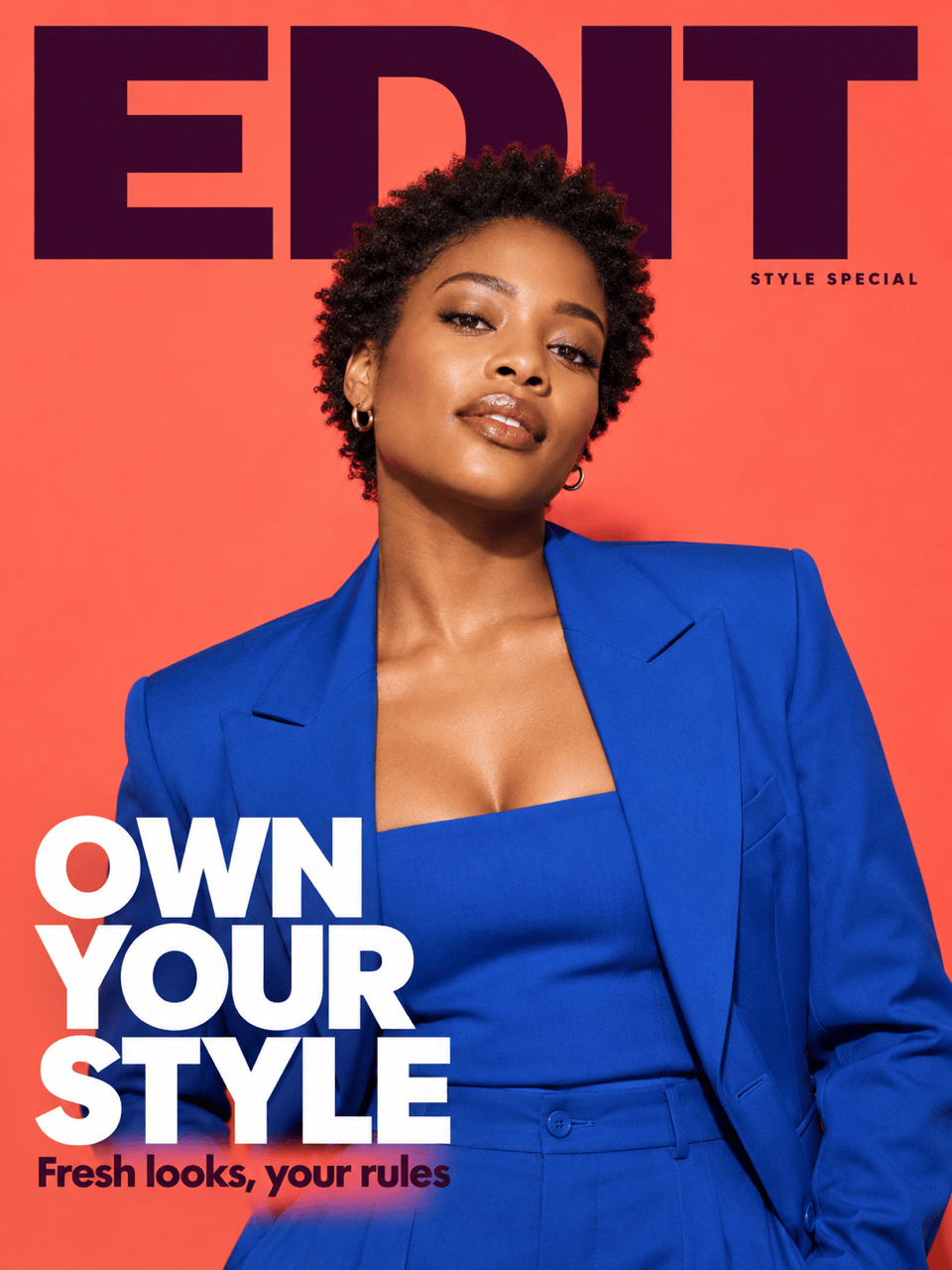 Cosmopolitan-inspired fashion cover