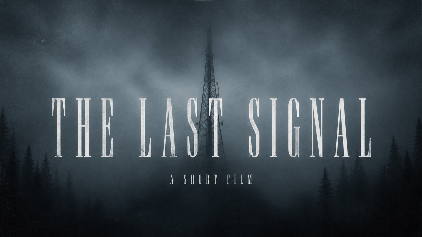 AI creepy horror title card