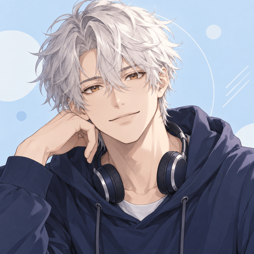 anime cute guy avatar