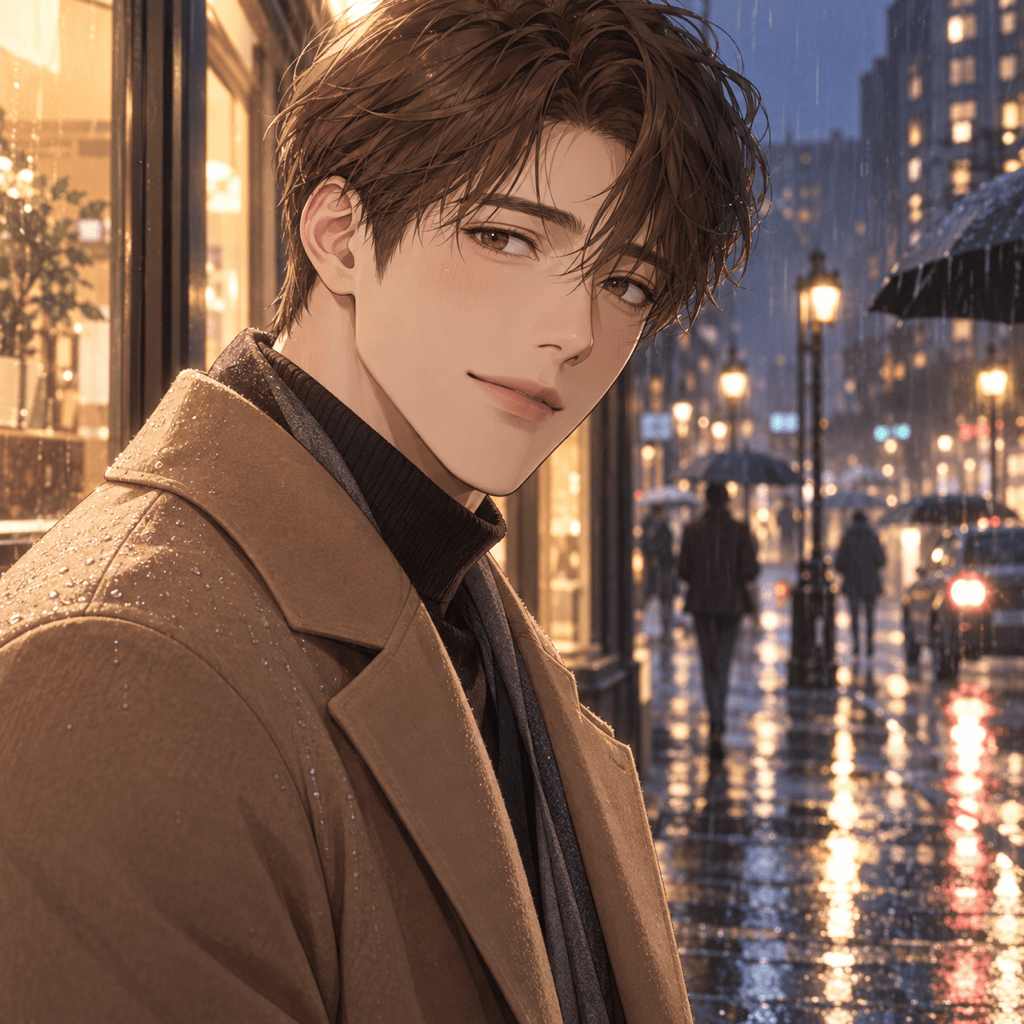 webtoon male character portrait