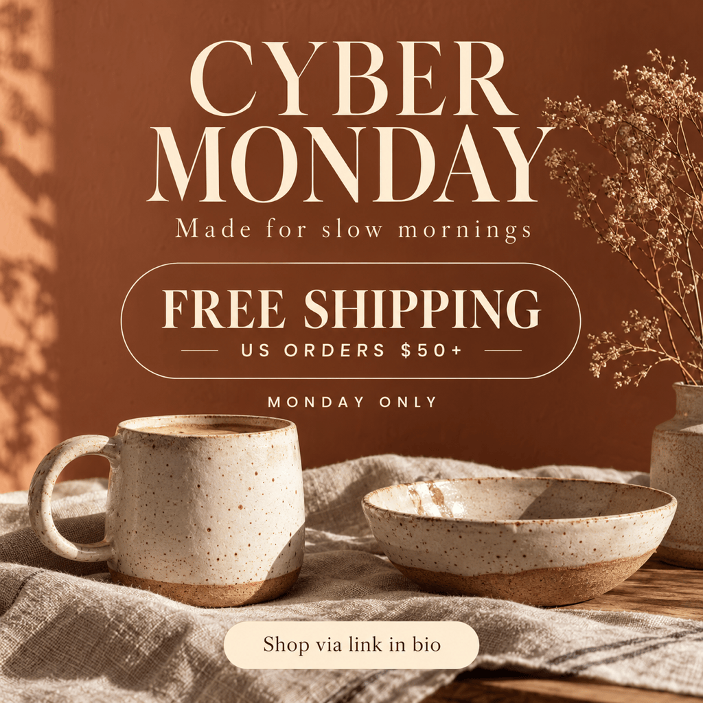 Cyber Monday small-business free-shipping Instagram post