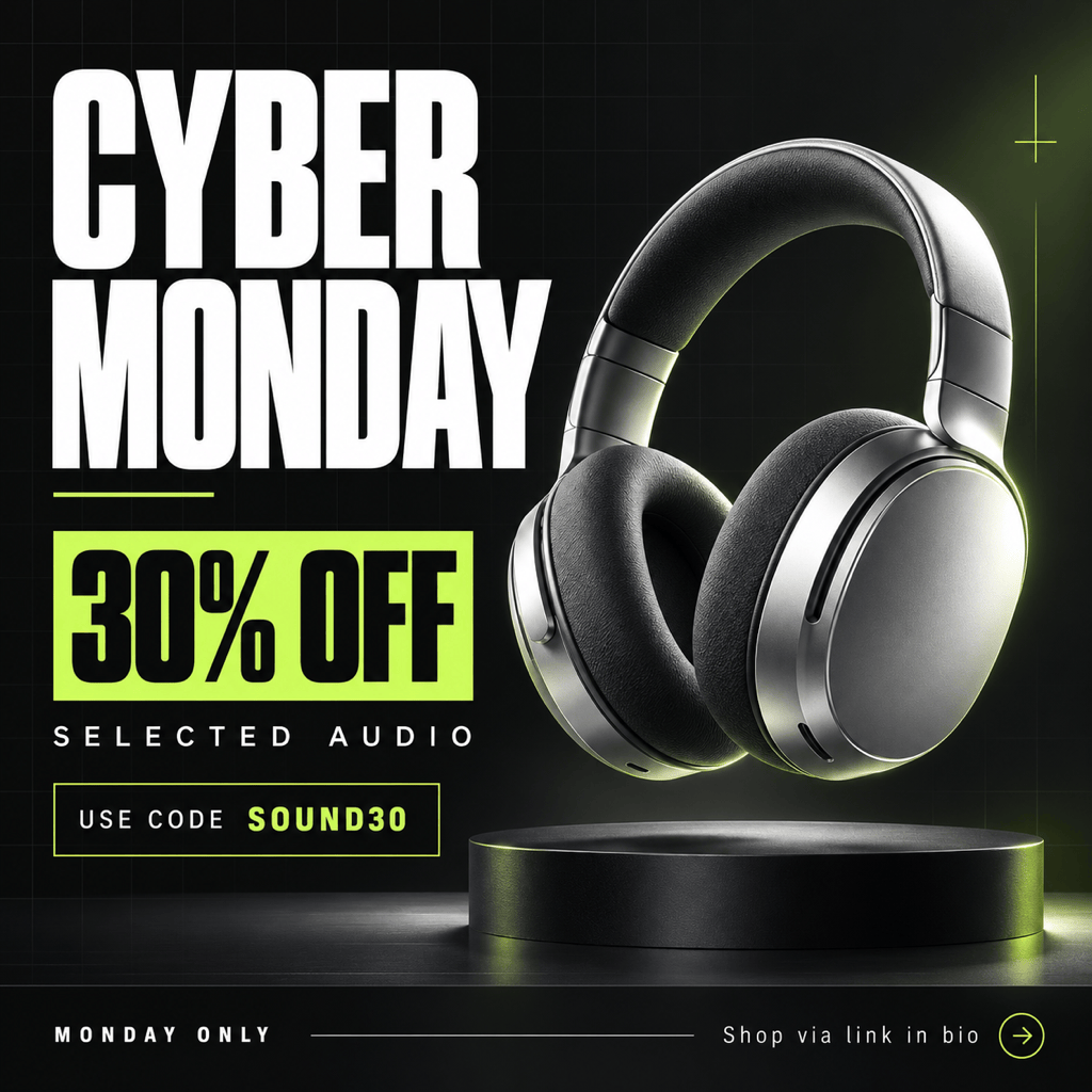 Cyber Monday tech sale Instagram post