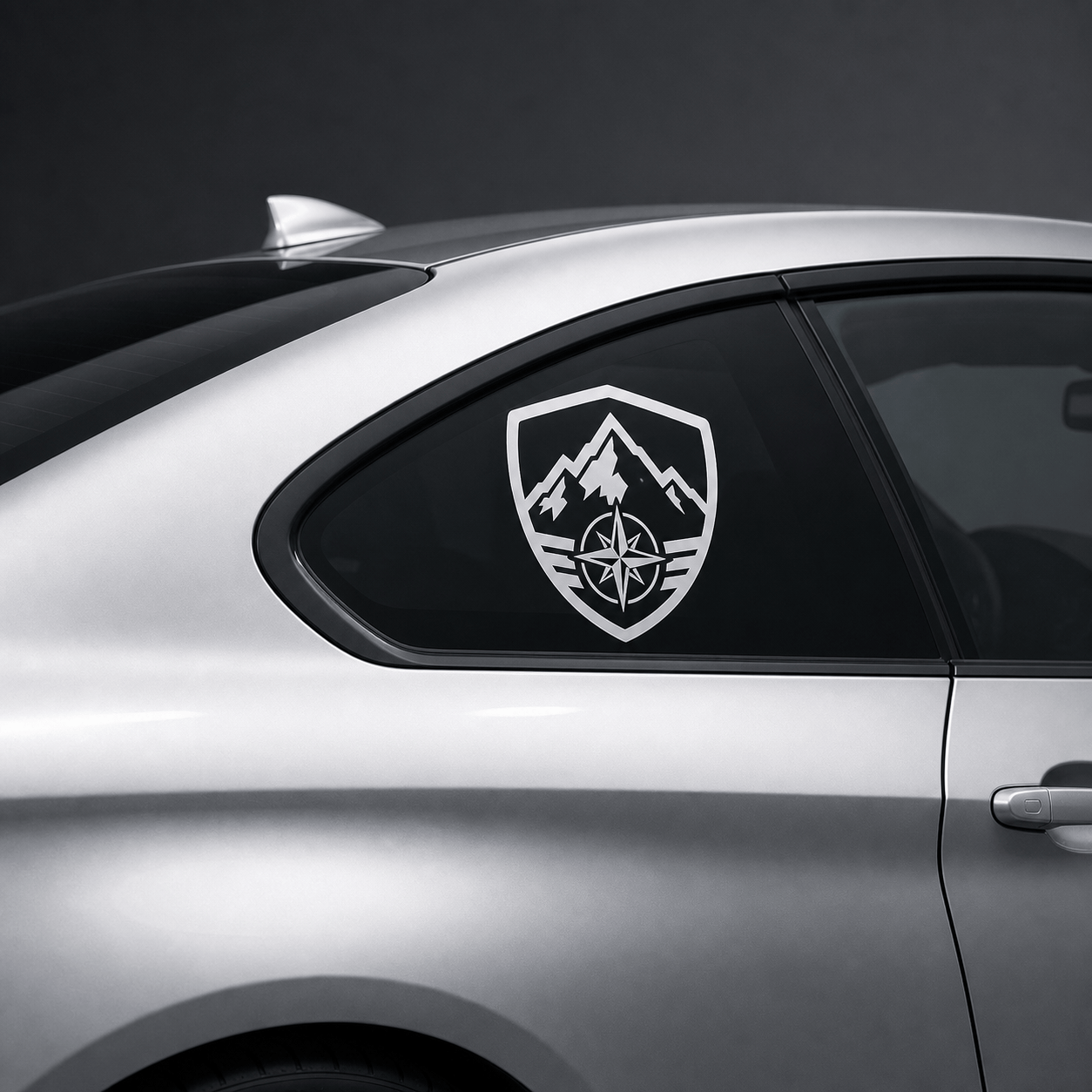 AI car window decal
