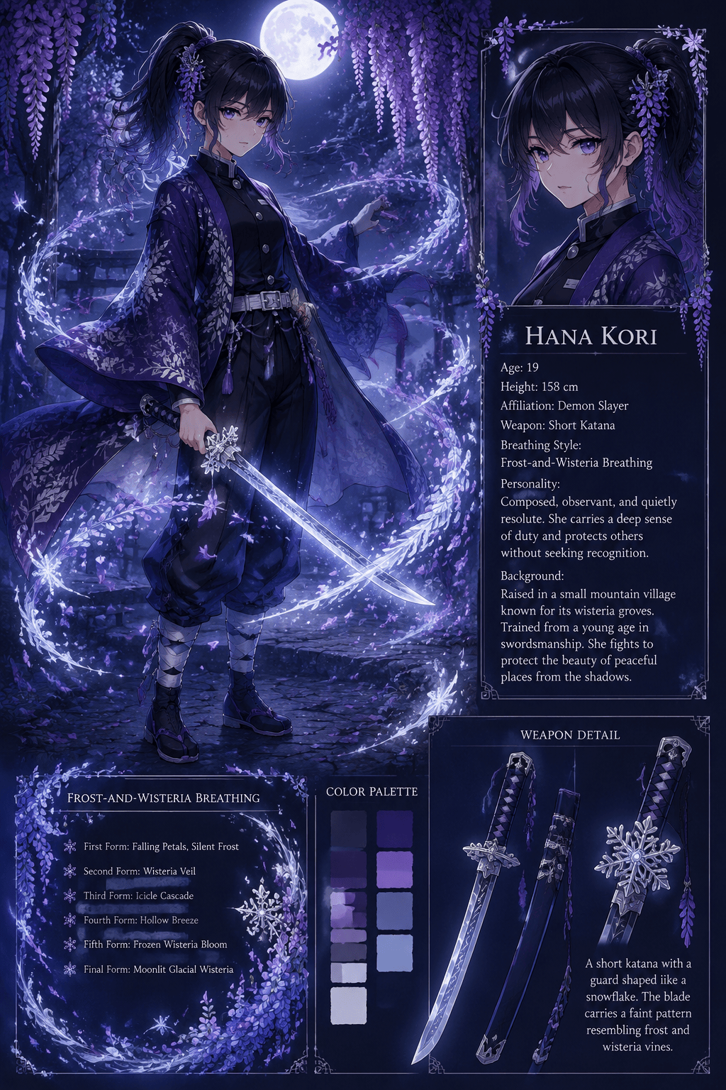AI Demon Slayer OC sheet