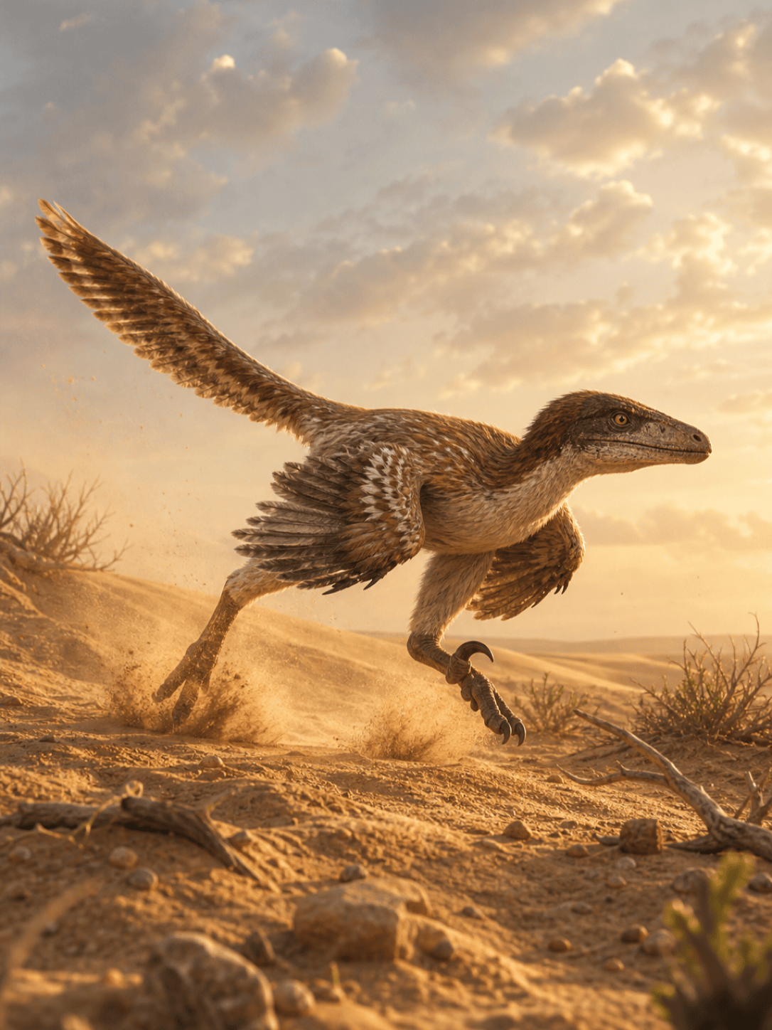 Feathered dinosaur art generator