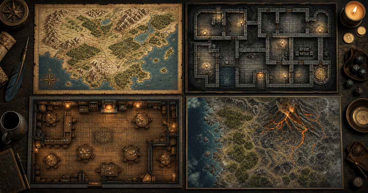 gerador de mapas D&D com IA