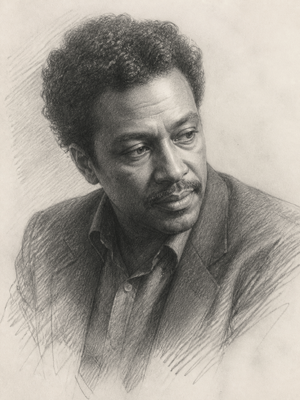 AI pencil portrait drawing