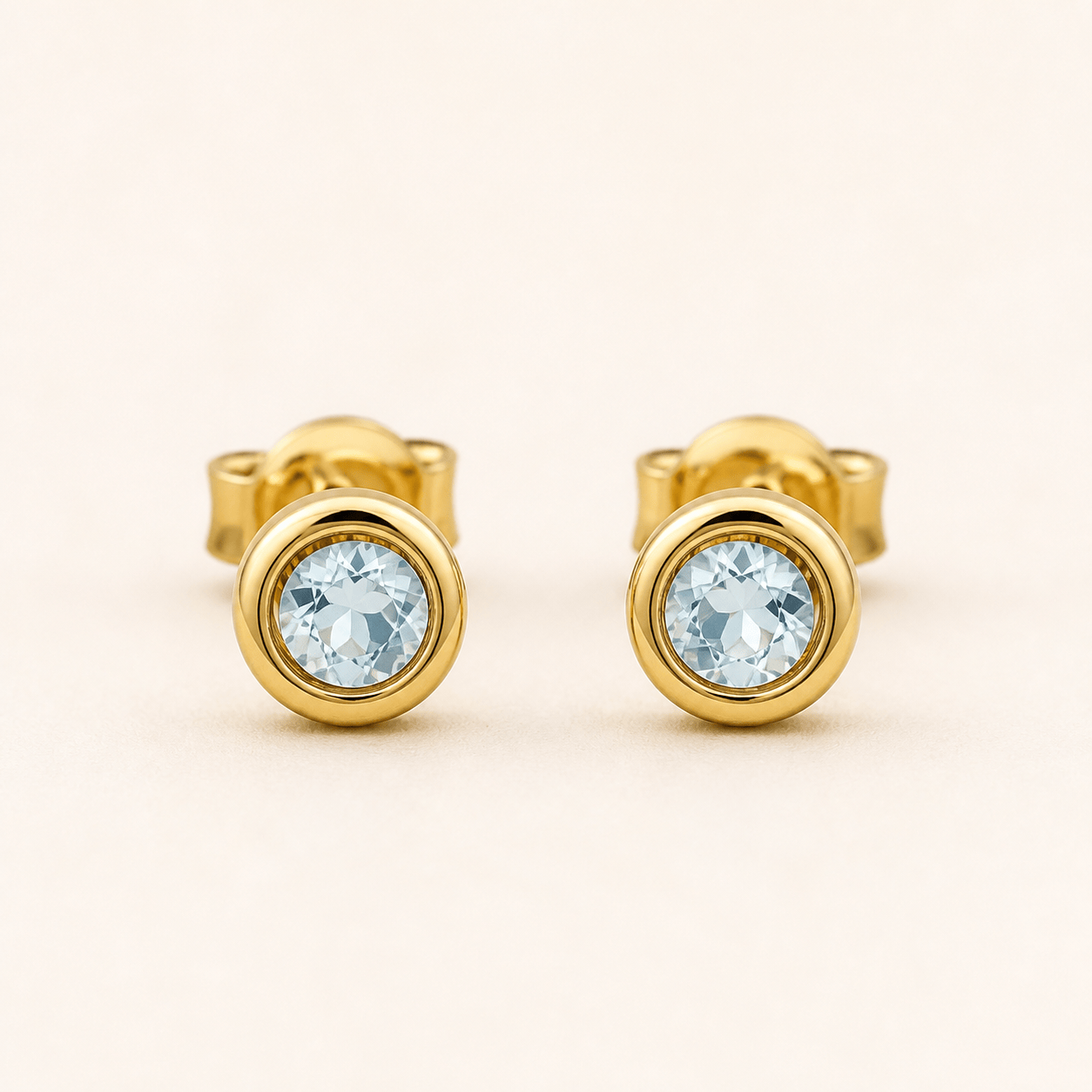 AI earring design gold studs