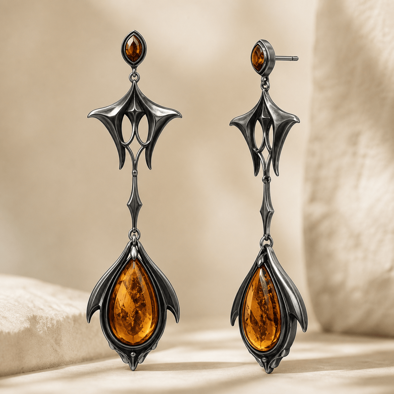 Custom AI drop earring design