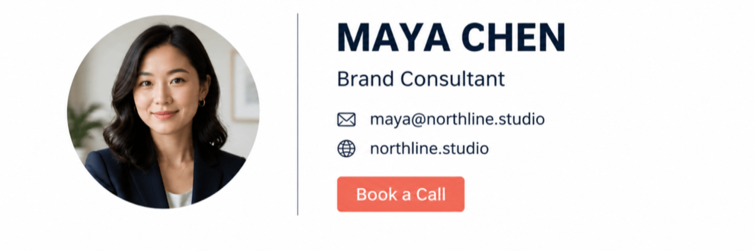 AI consultant email signature
