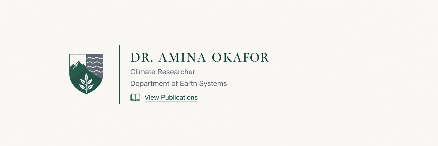 AI academic email signature