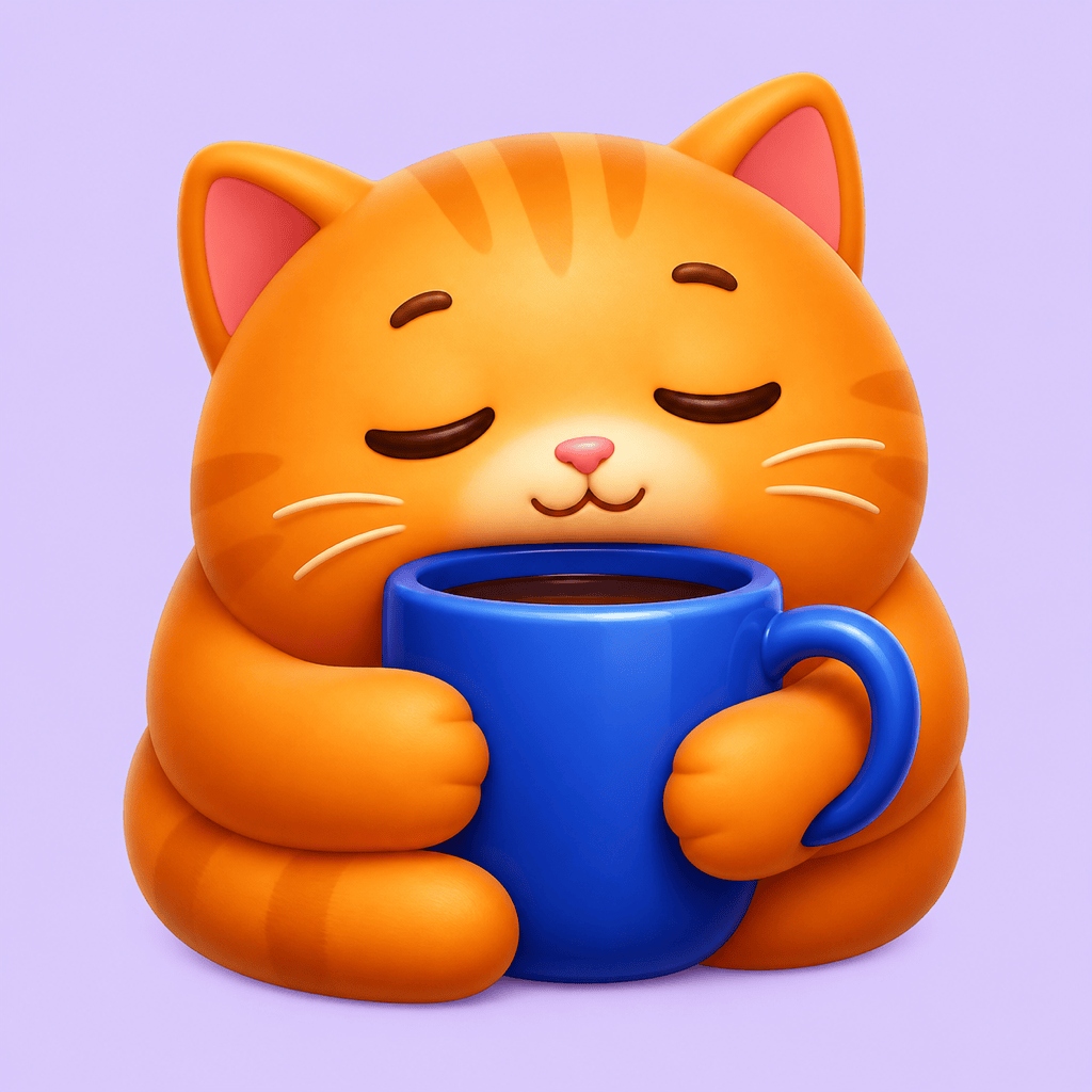 AI sleepy cat emoji