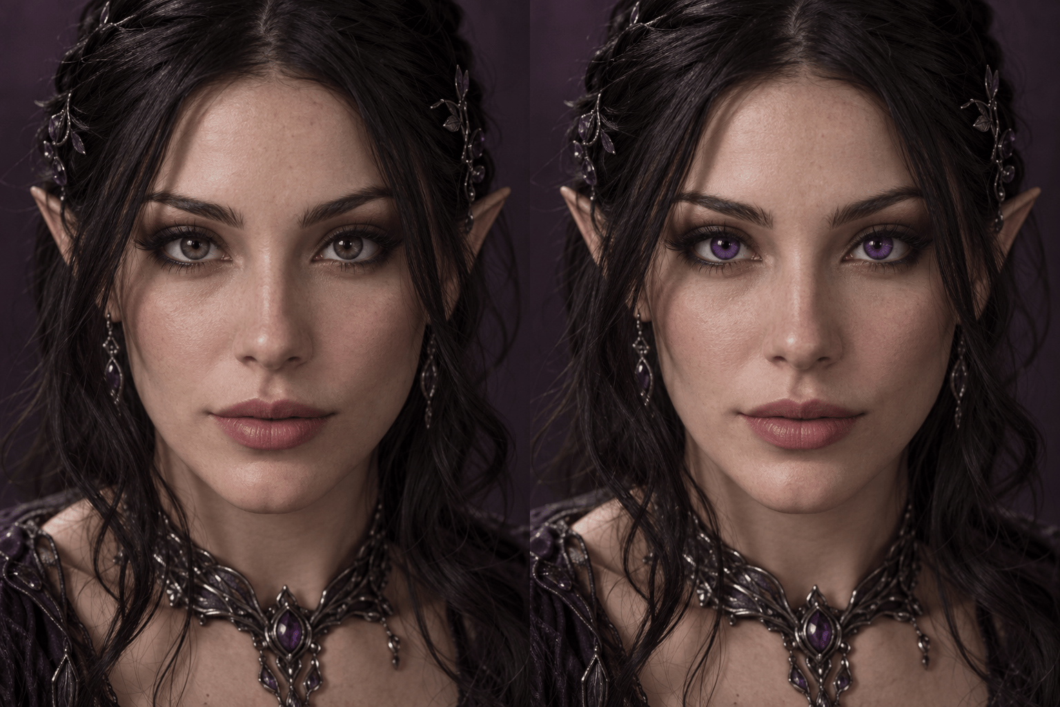 Fantasy violet eye color changer