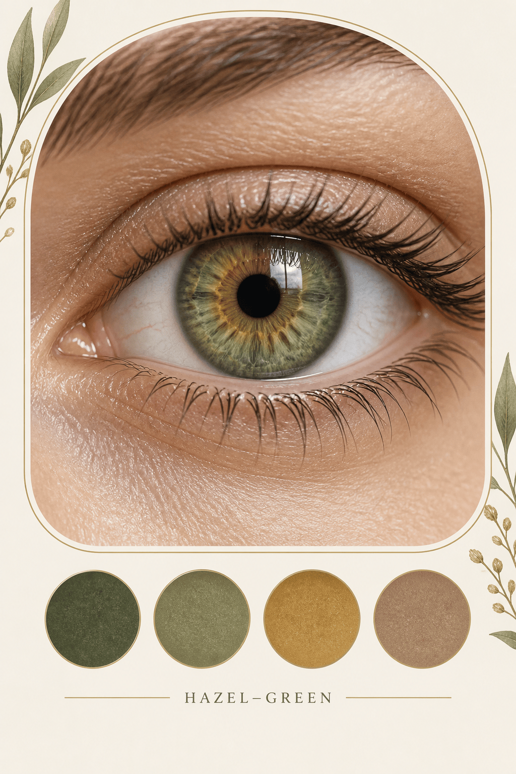 AI hazel green eye analysis