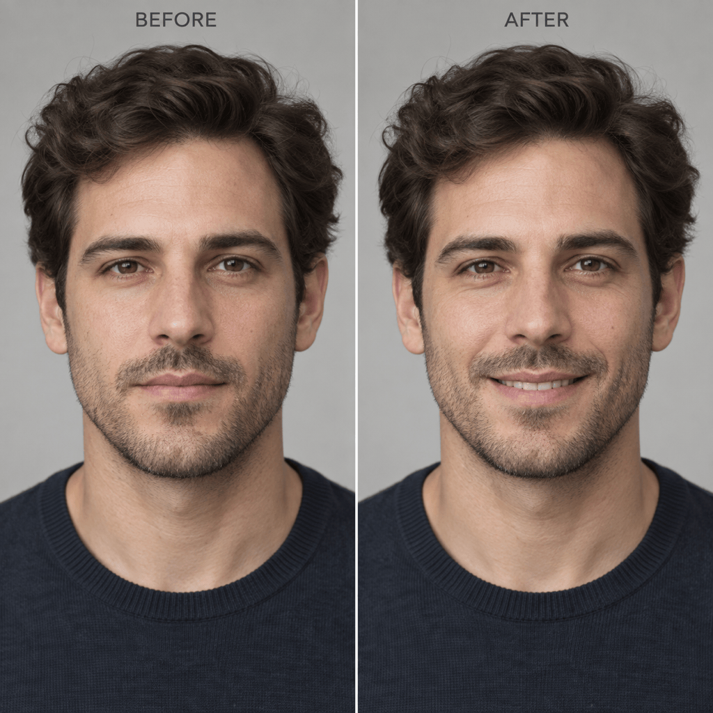 AI facial expression edit