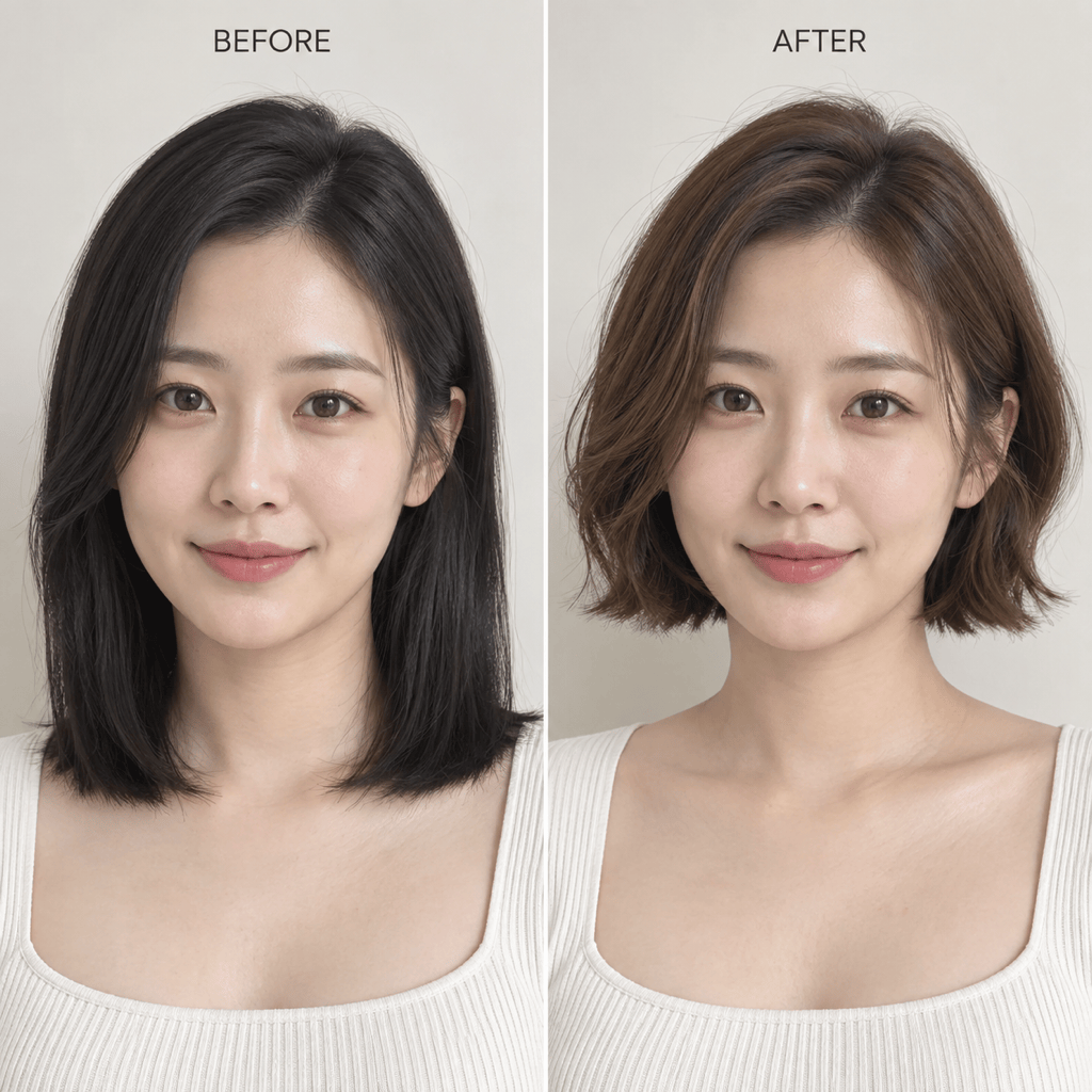 AI hairstyle preview from photo