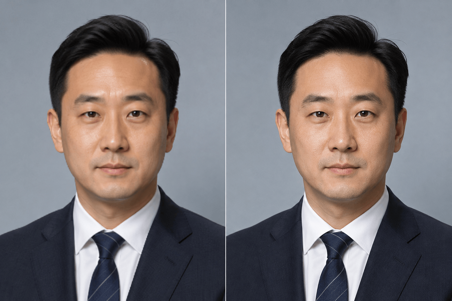 Professional portrait face cleanup