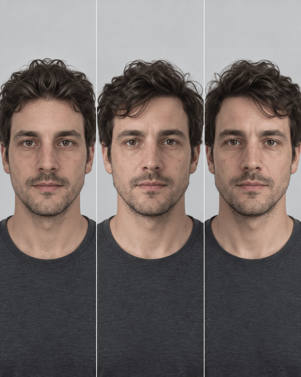 left and right face mirror comparison