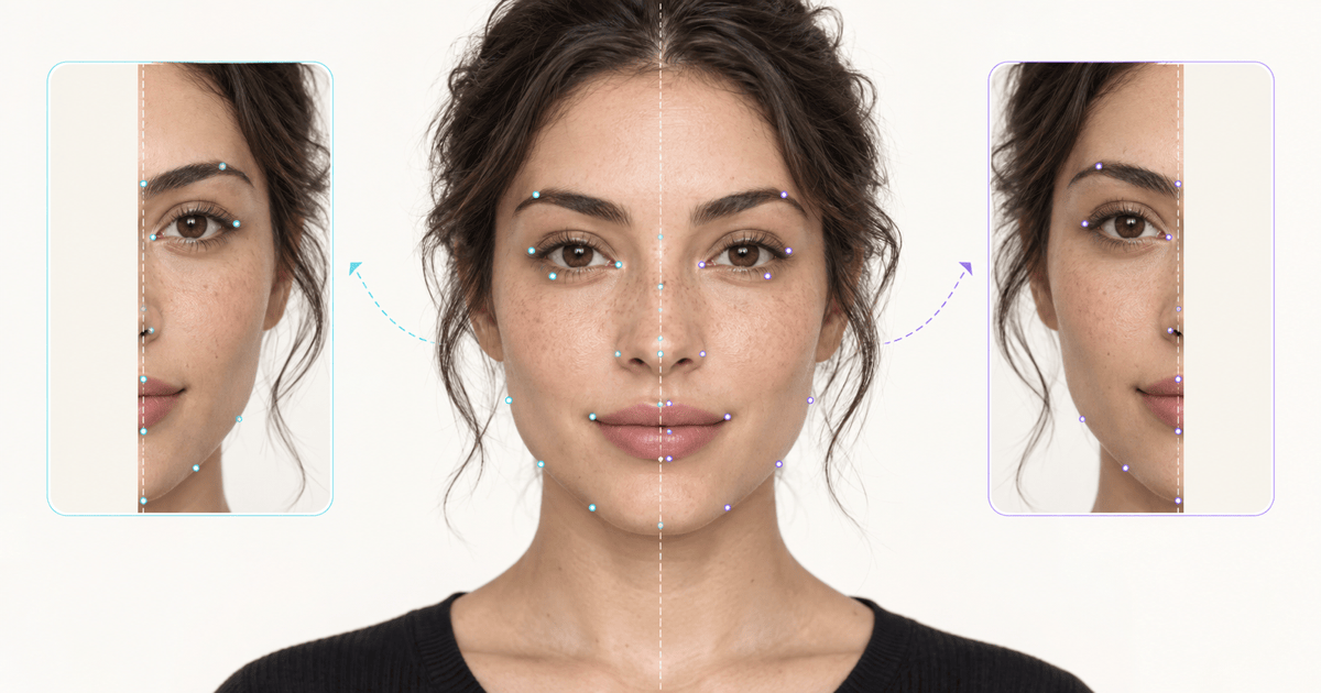 Test de simetría facial con IA