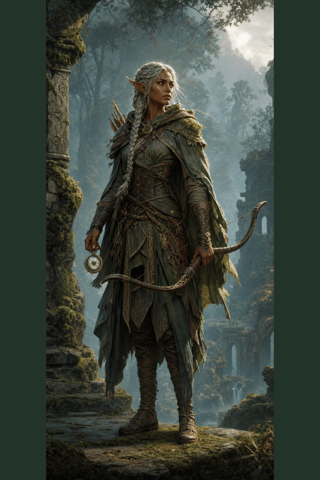 Elven ranger character art